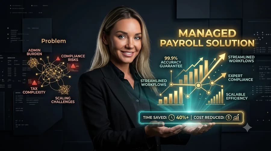 Real estate brokerage with fully managed payroll