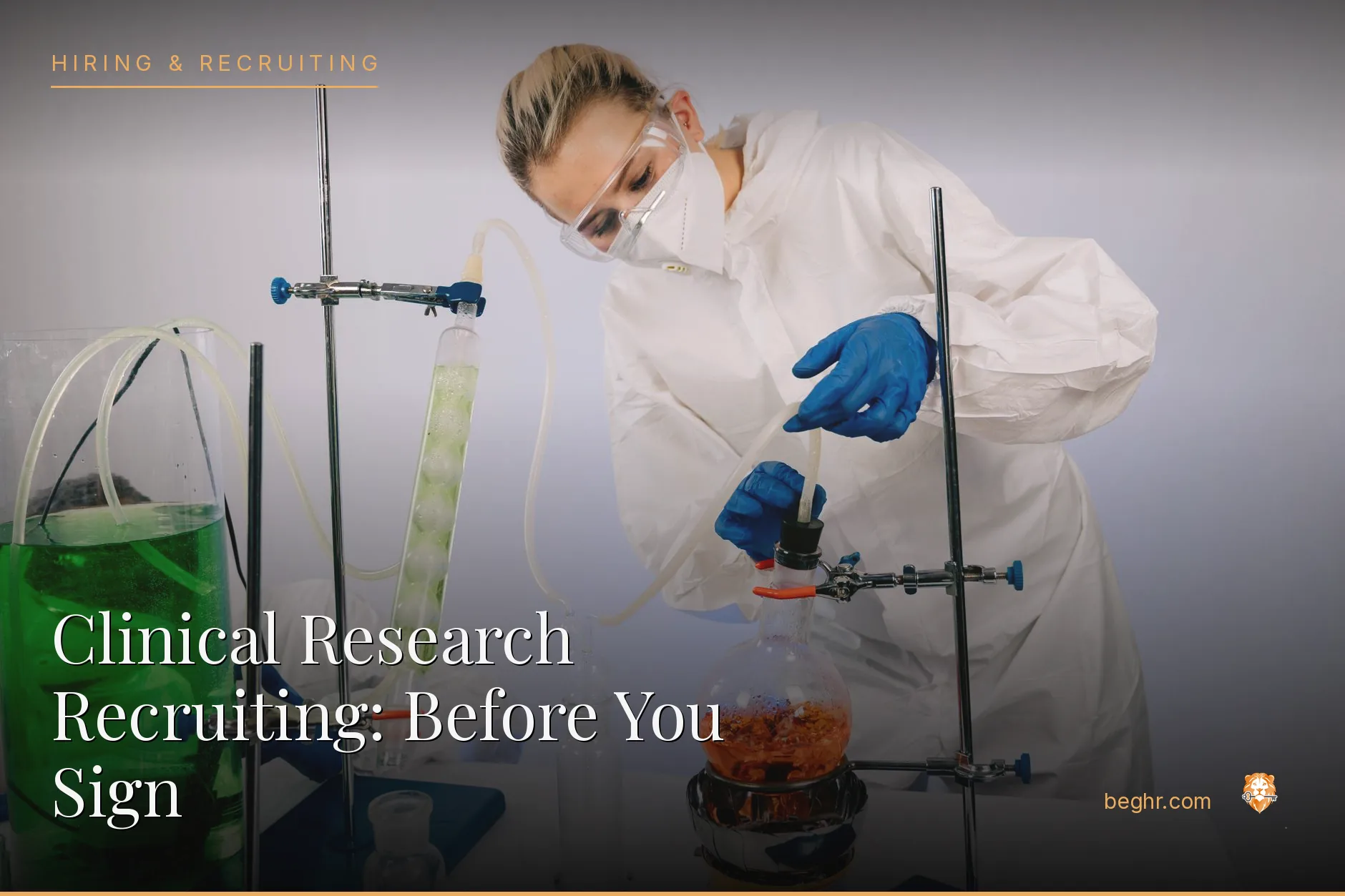 Scientists working in a modern biotech laboratory