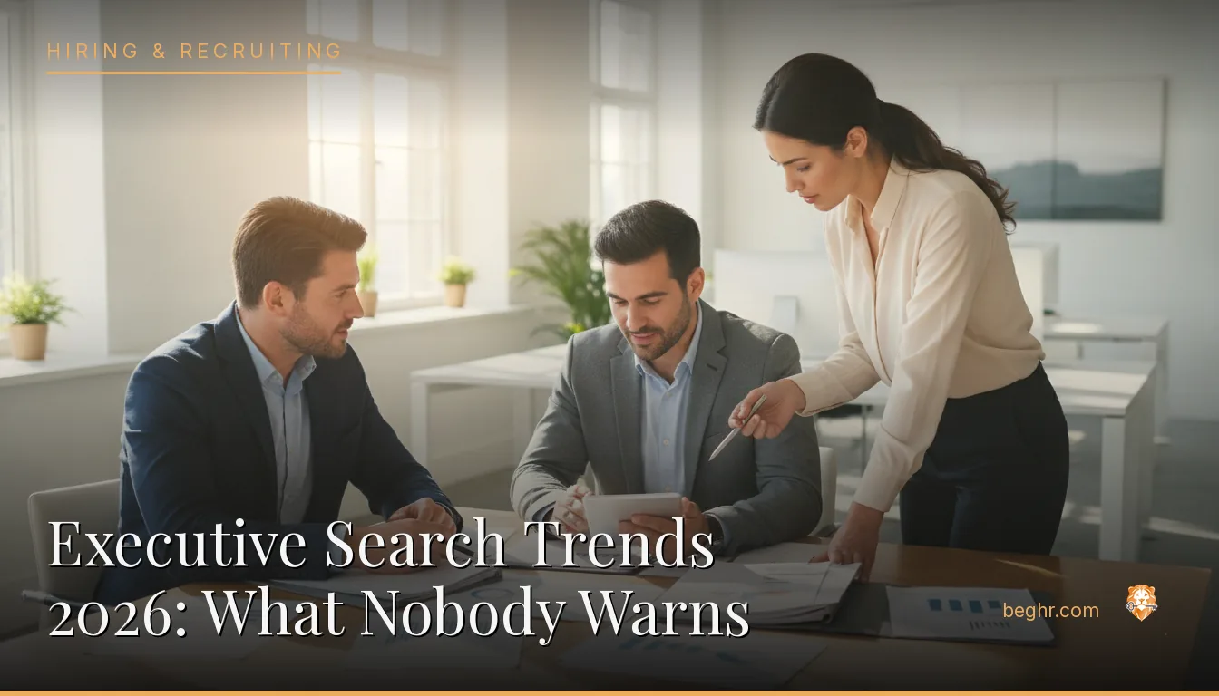 Business professionals reviewing payroll and HR documents in a bright modern office
