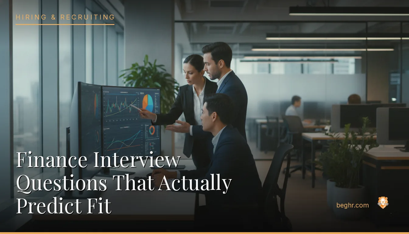 Finance professionals reviewing charts on screens in a modern office