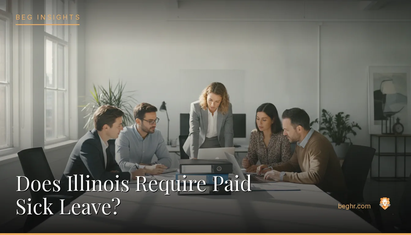 An HR team reviewing employee documents in a bright modern office