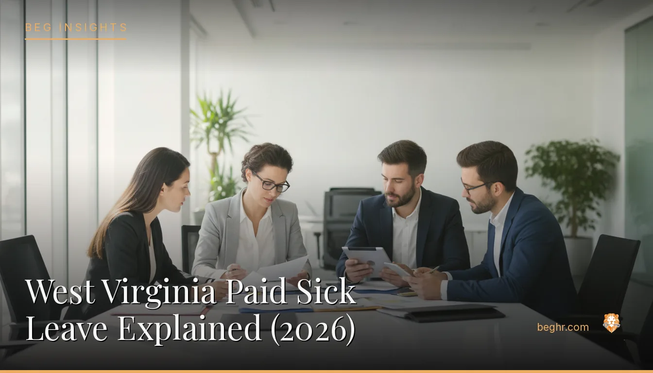 An HR team reviewing employee documents in a bright modern office