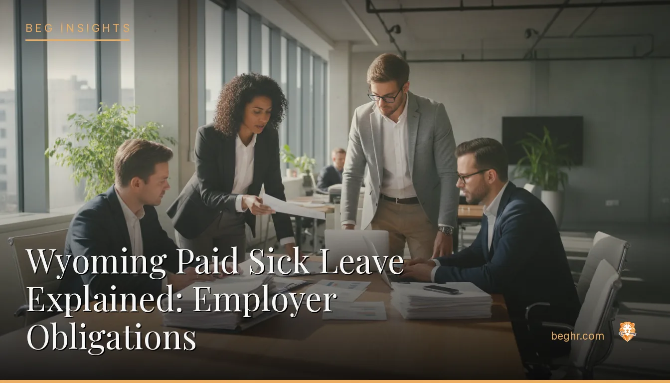 An HR team reviewing employee documents in a bright modern office