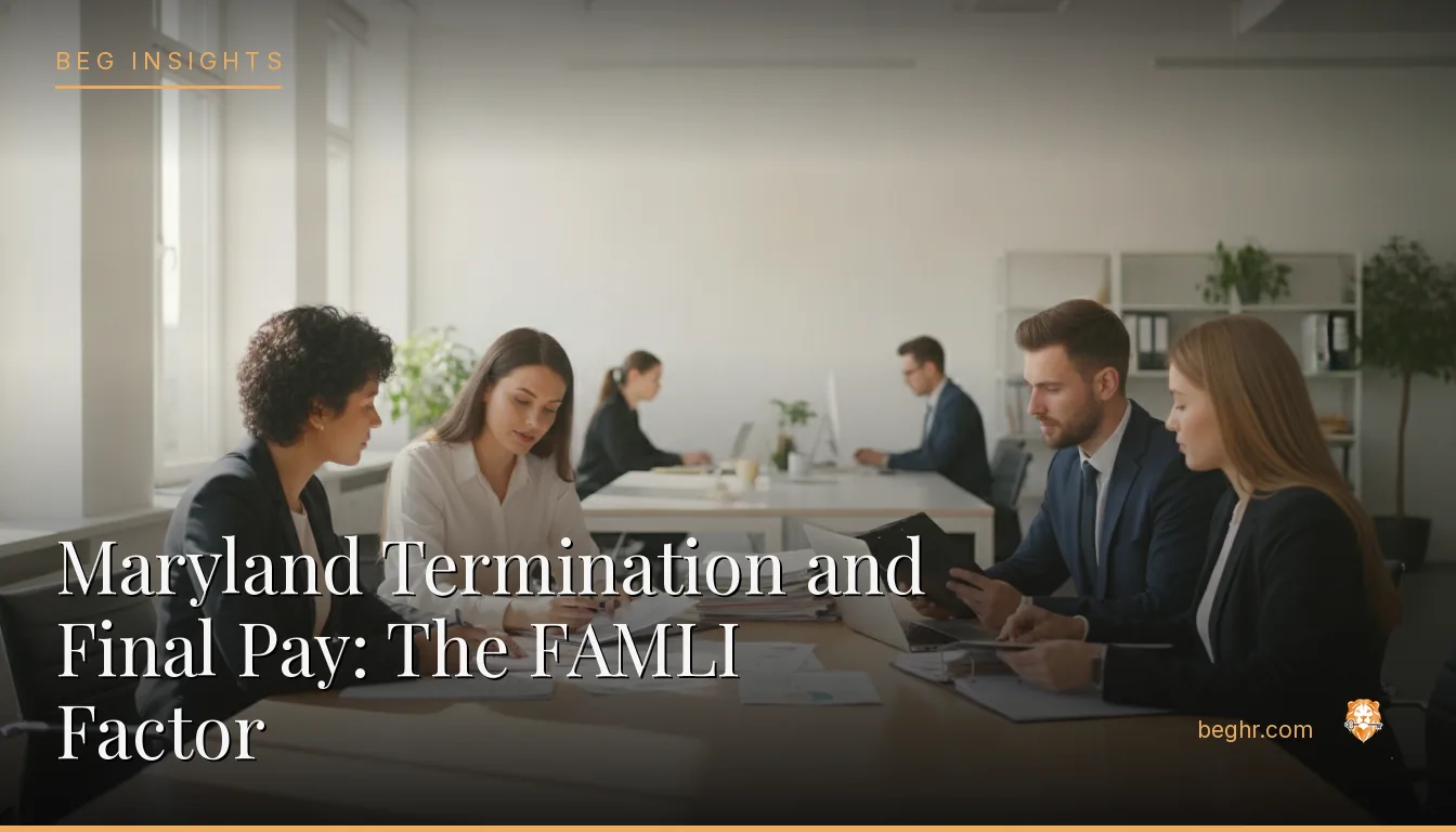 An HR team reviewing employee documents in a bright modern office
