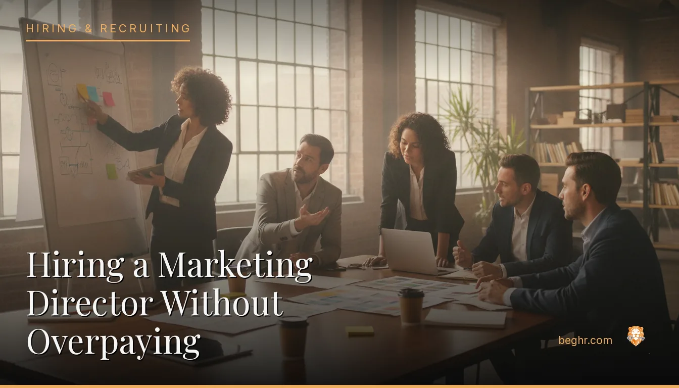 A creative marketing team collaborating around a table