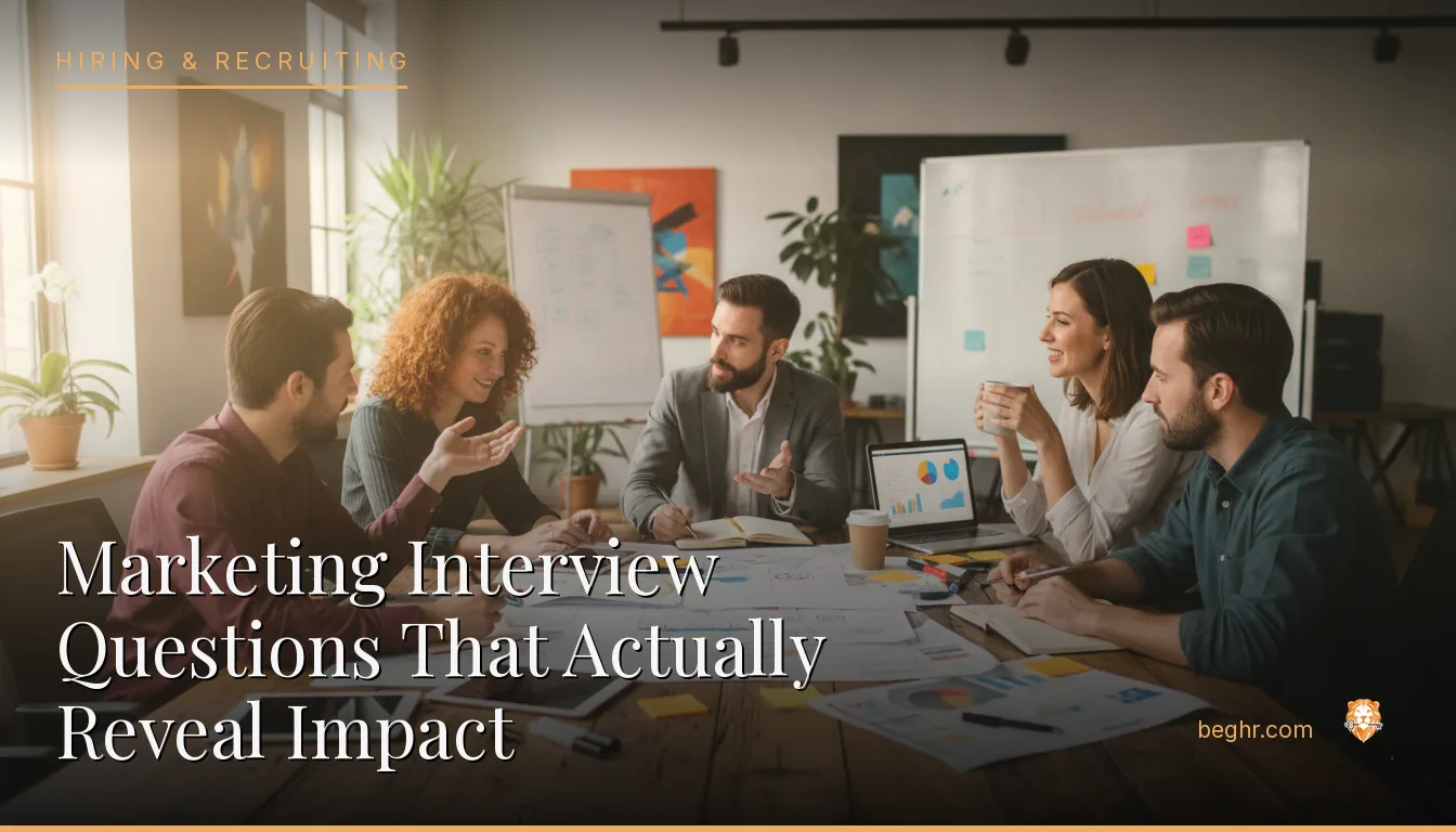 A creative marketing team collaborating around a table