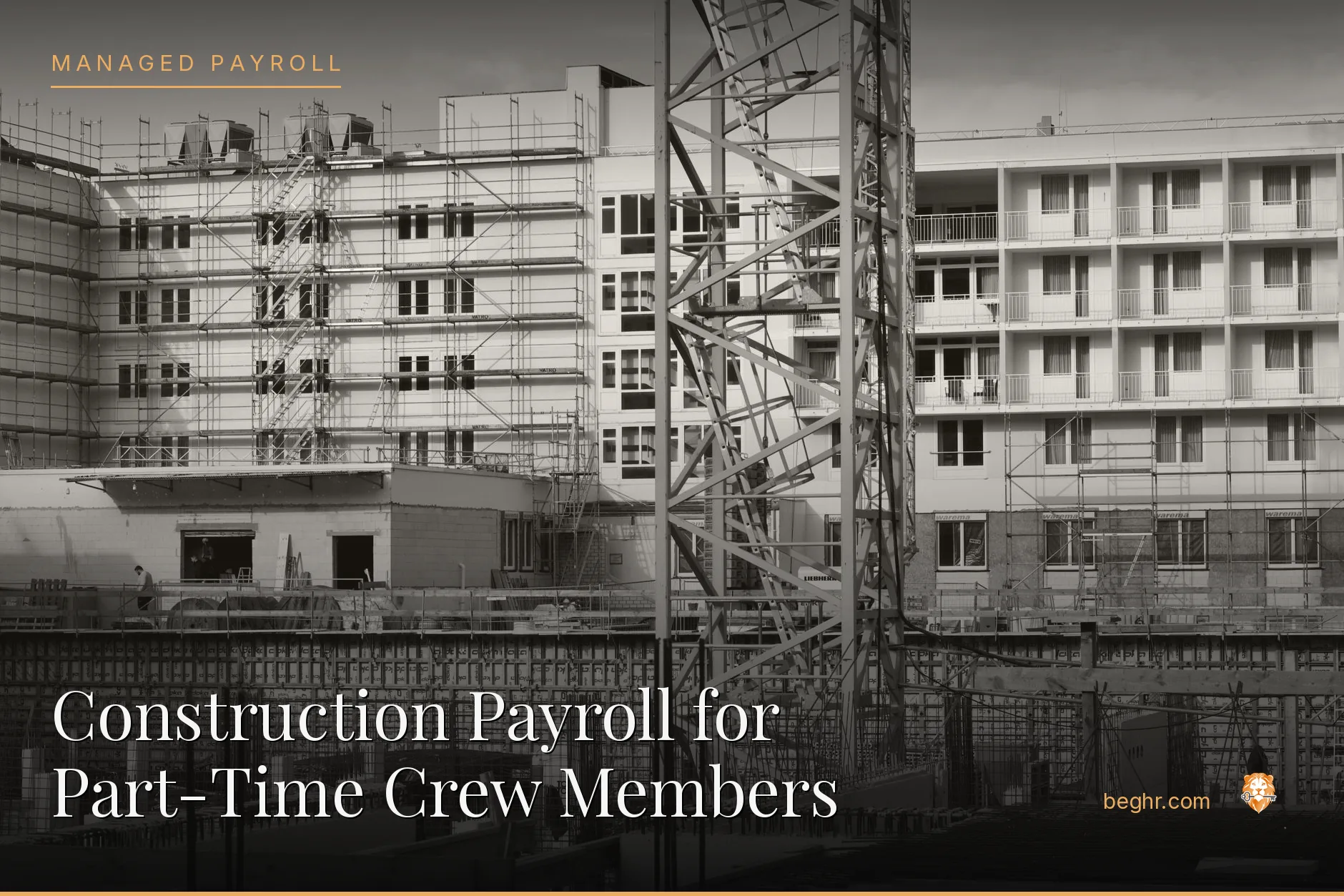 A real construction site, workers in hard hats and hi-vis vests reviewing plans