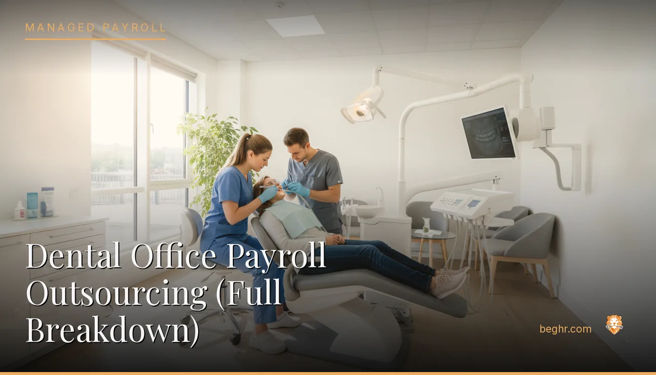 A modern dental office with a dentist and hygienist and a patient