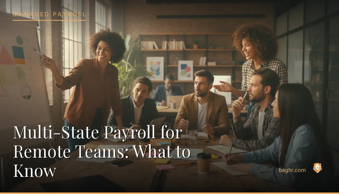A creative marketing team collaborating around a table