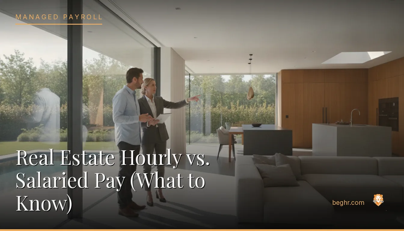 A real estate agent showing a modern home to clients