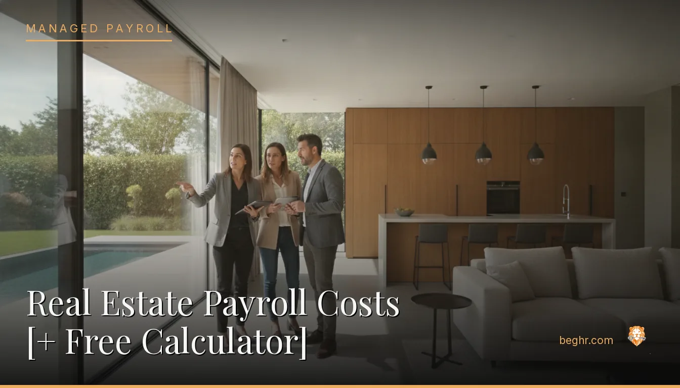 A real estate agent showing a modern home to clients