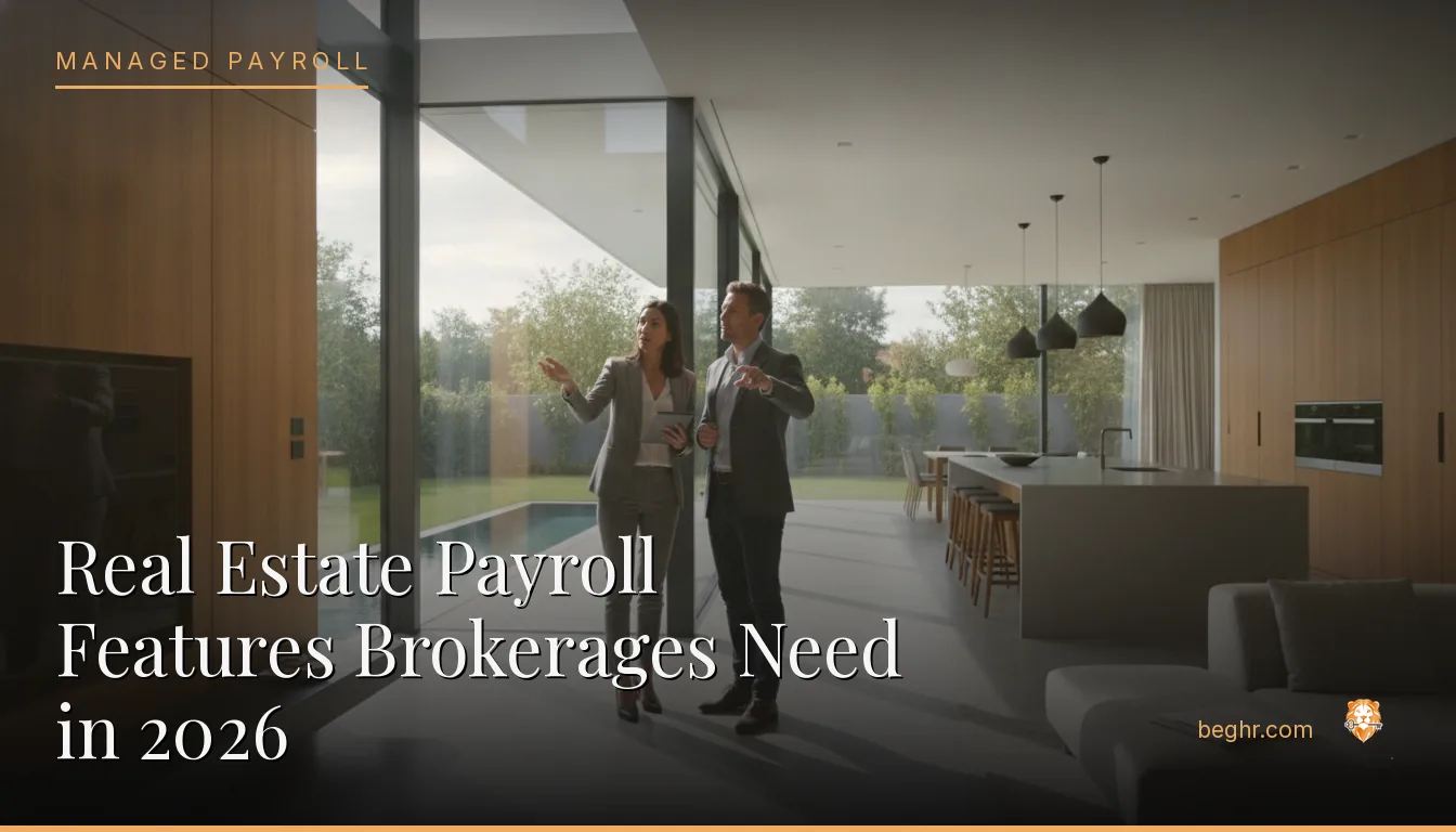A real estate agent showing a modern home to clients