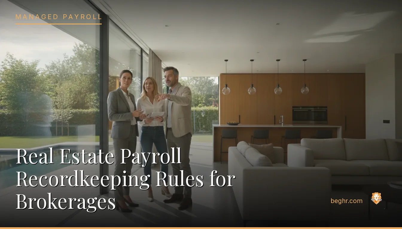 A real estate agent showing a modern home to clients