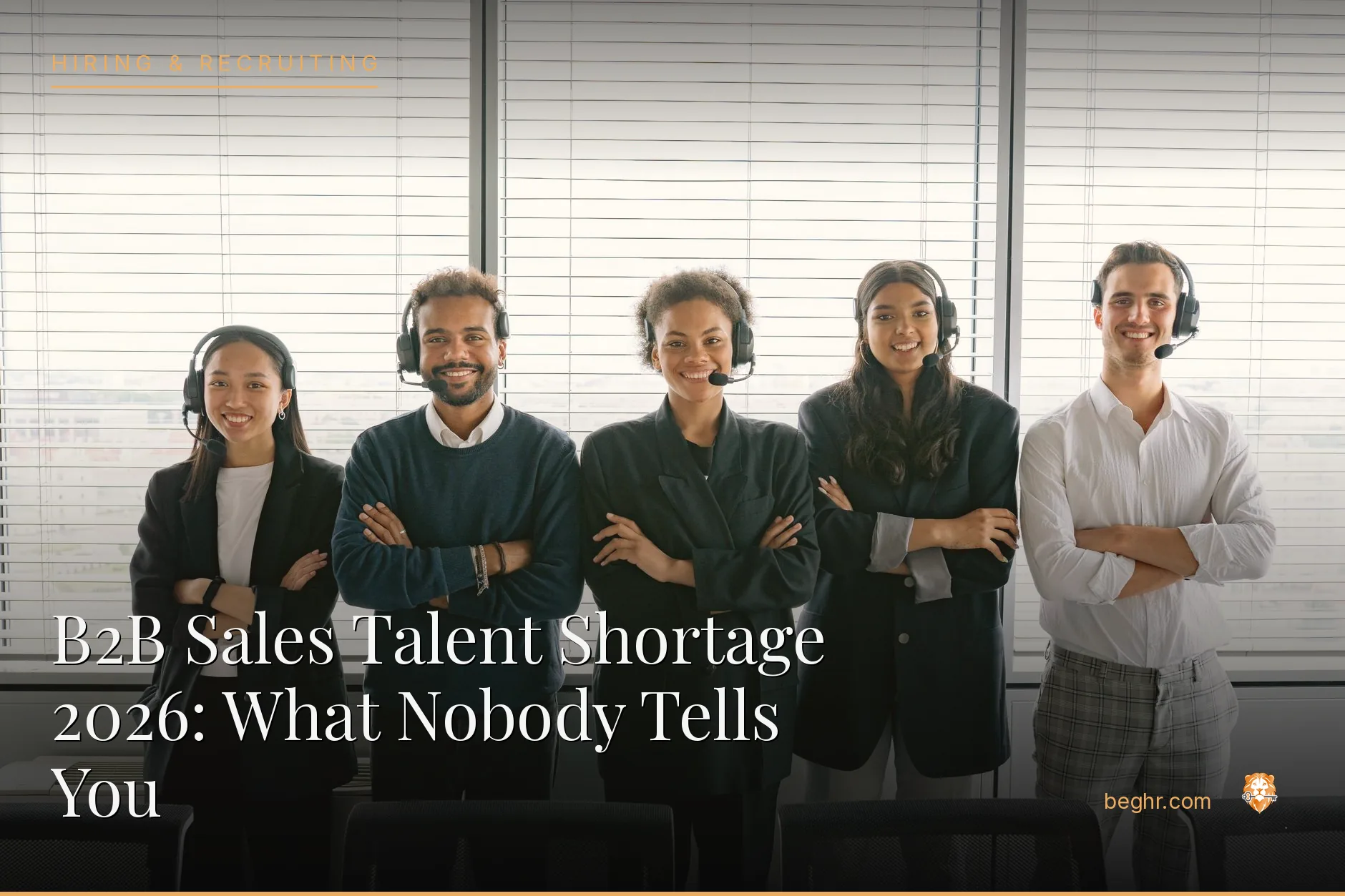 A sales team on calls and reviewing a pipeline in a modern office
