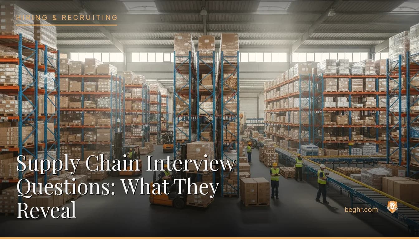 A logistics warehouse with staff and forklifts managing inventory