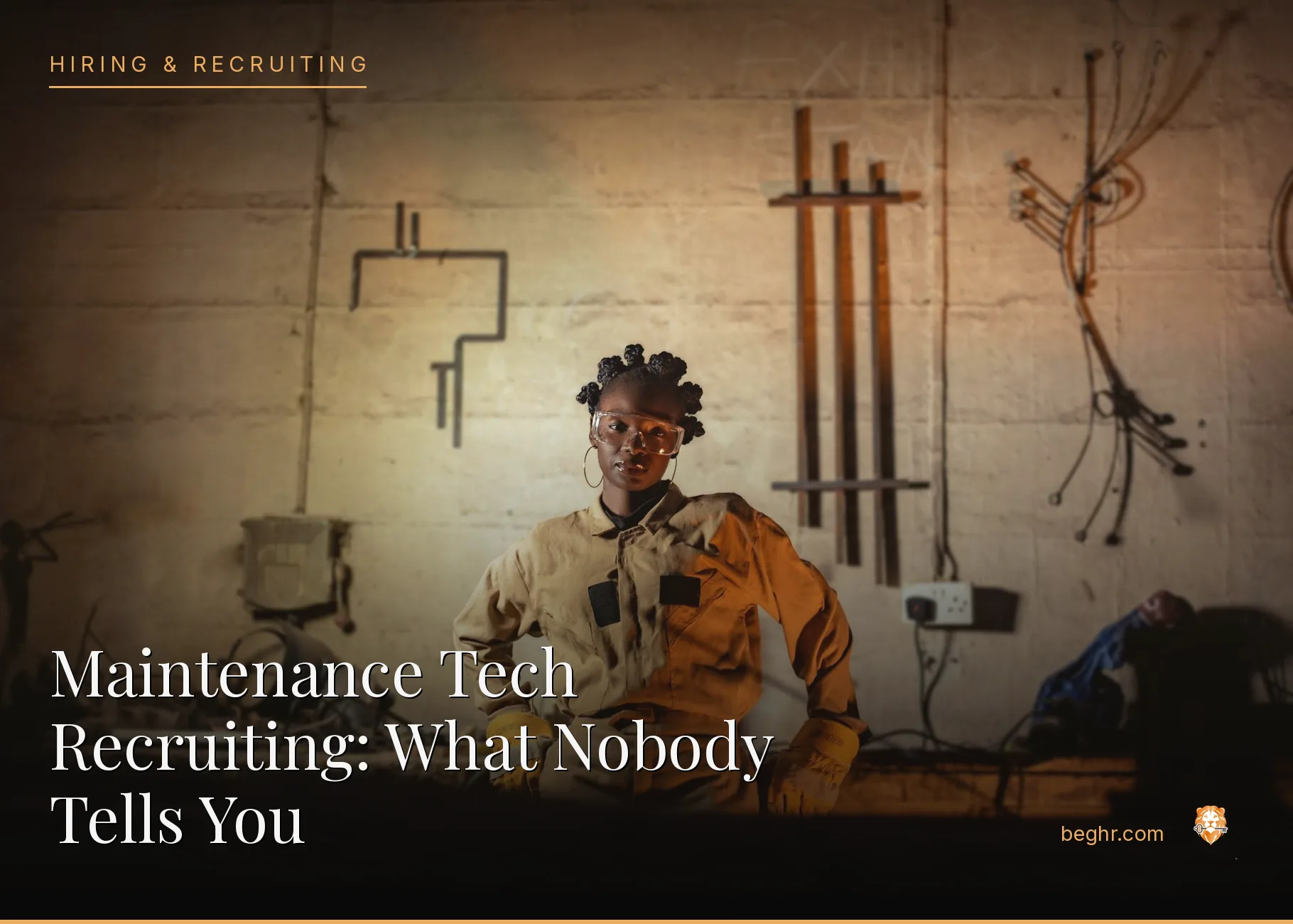 Skilled trade workers on a job site with tools and equipment